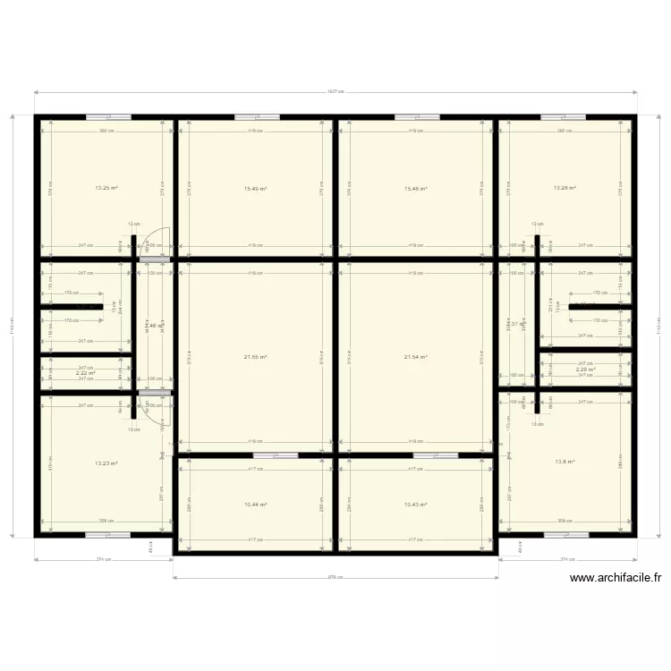 2 Appartement F3 &agrave; louer. Plan de 