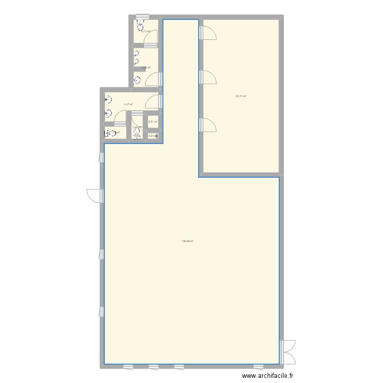 charmois l'orgueilleux. Plan de 9 pièces et 193 m2