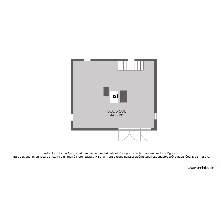 BI 6579 sous sol. Plan de 