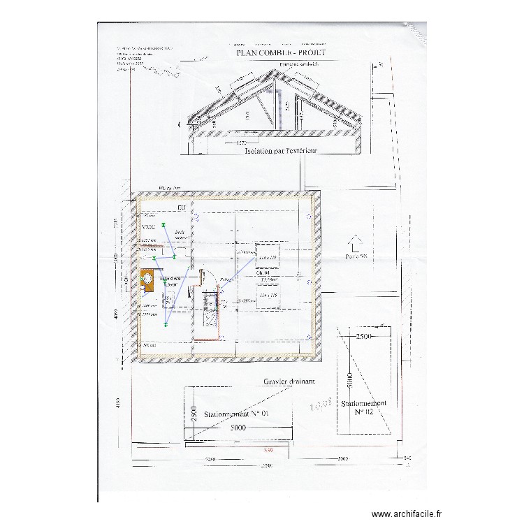 Plan électrique R+2 Binot Guineberteau. Plan de 0 pièce et 0 m2