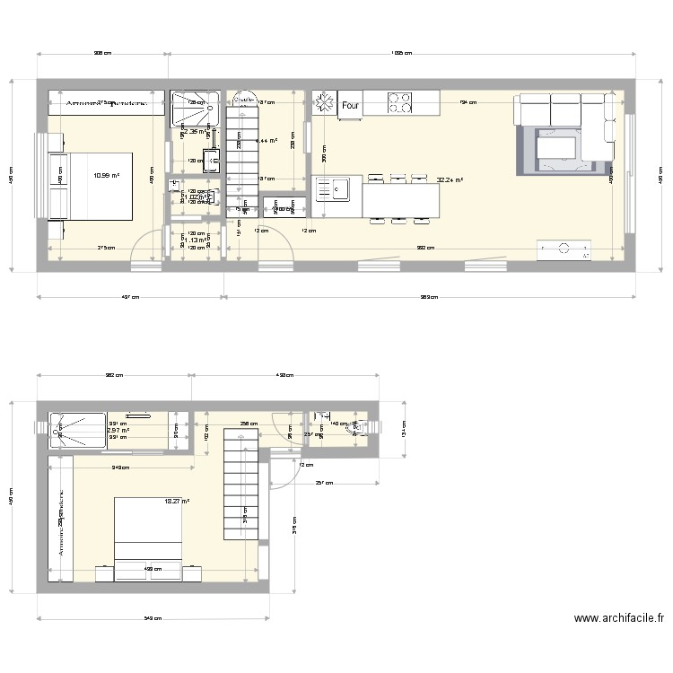 Projet maison La Panne une chambre. Plan de 0 pièce et 0 m2