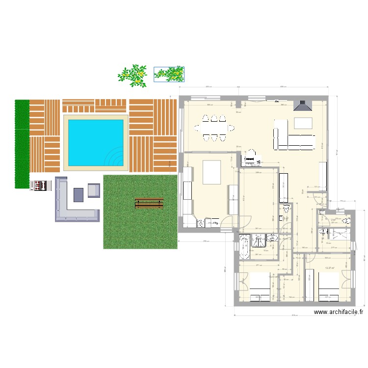 chenes 2. Plan de 0 pièce et 0 m2