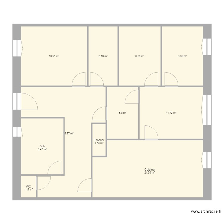 BERRI 2e étage. Plan de 0 pièce et 0 m2