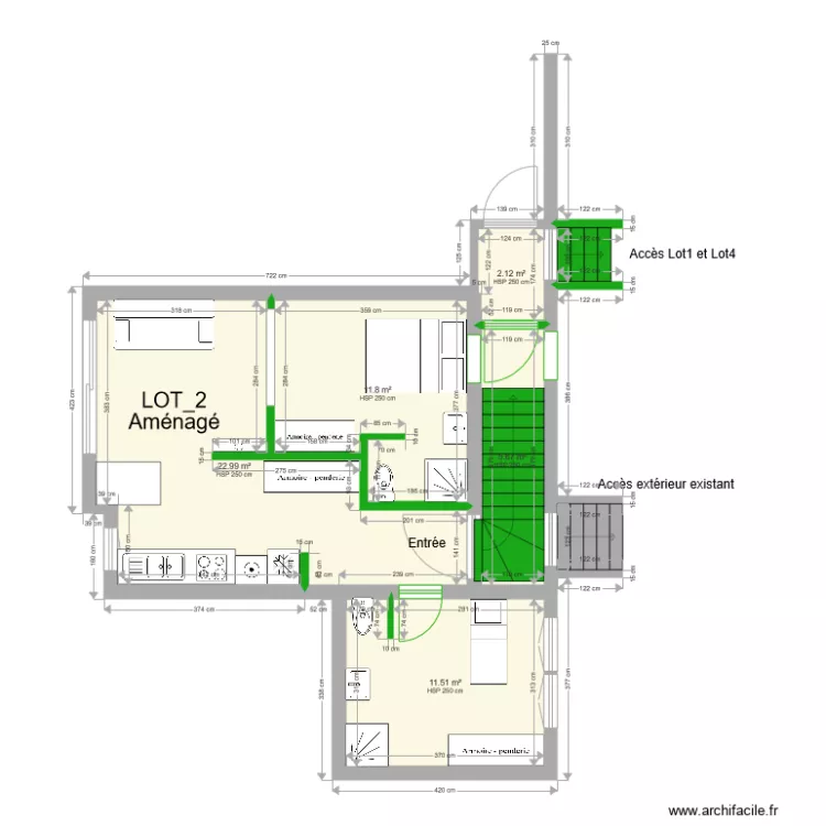 Portet Lot212. Plan de 