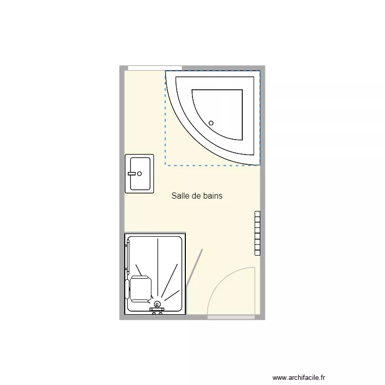 plan apr&egrave;s travaux Tourbot 2. Plan de 
