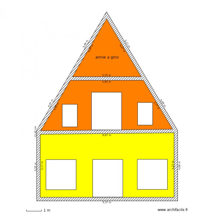 gino . Plan de 0 pièce et 0 m2