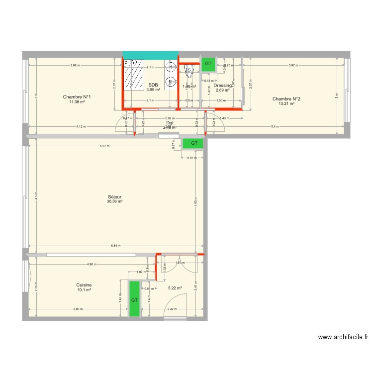 Projet NACHTWEY PARIS 07 V1 du 08 06 2020. Plan de 0 pièce et 0 m2