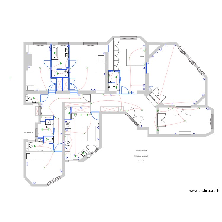 17 eme elec. Plan de 0 pièce et 0 m2