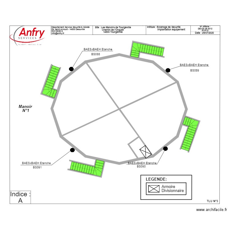 Manoir. Plan de 0 pièce et 0 m2