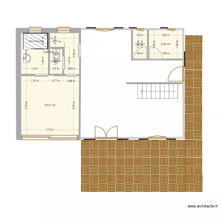 ProjetTurballe2. Plan de 5  et 21 m²