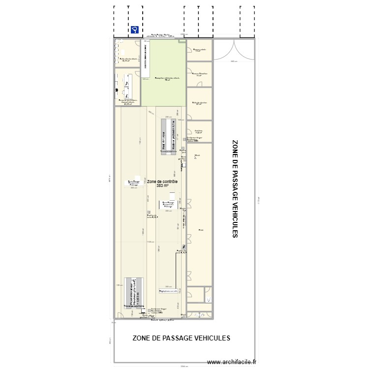 CCT VL S B CONTROLE - PERPIGNAN 2024. Plan de 15 pièces et 1126 m2