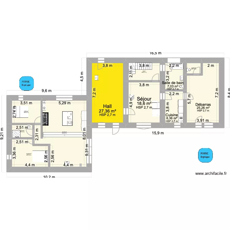 RDC 41 LOGNE Sans grange. Plan de 11 et 165 m² RDC 41 LOGNE Sans grange. Plan de 11 et 165 m²