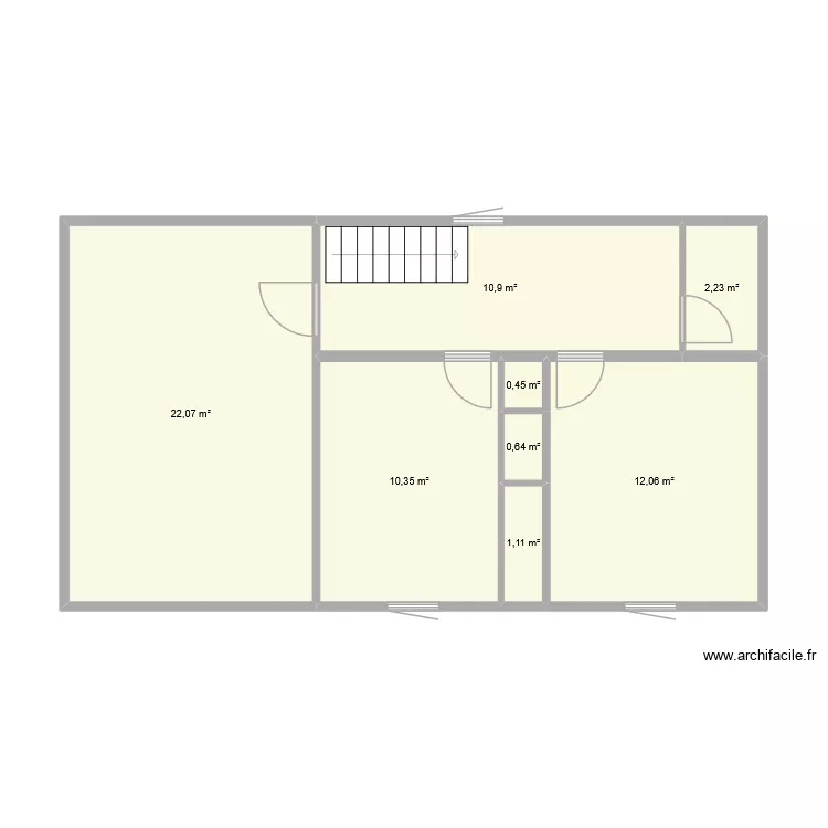 ebauche &eacute;tage. Plan de 