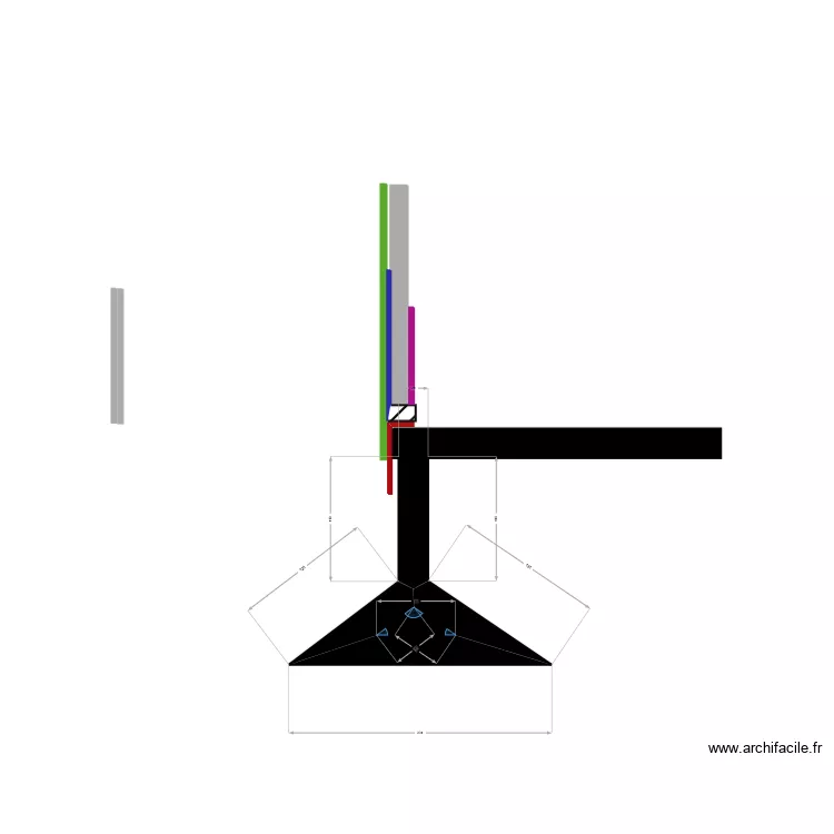montage p. Plan de 1  et 0 m²