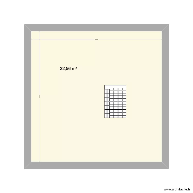 Plan palettisation Cartons regroupement dentifrices. Plan de 1  et 23 m²