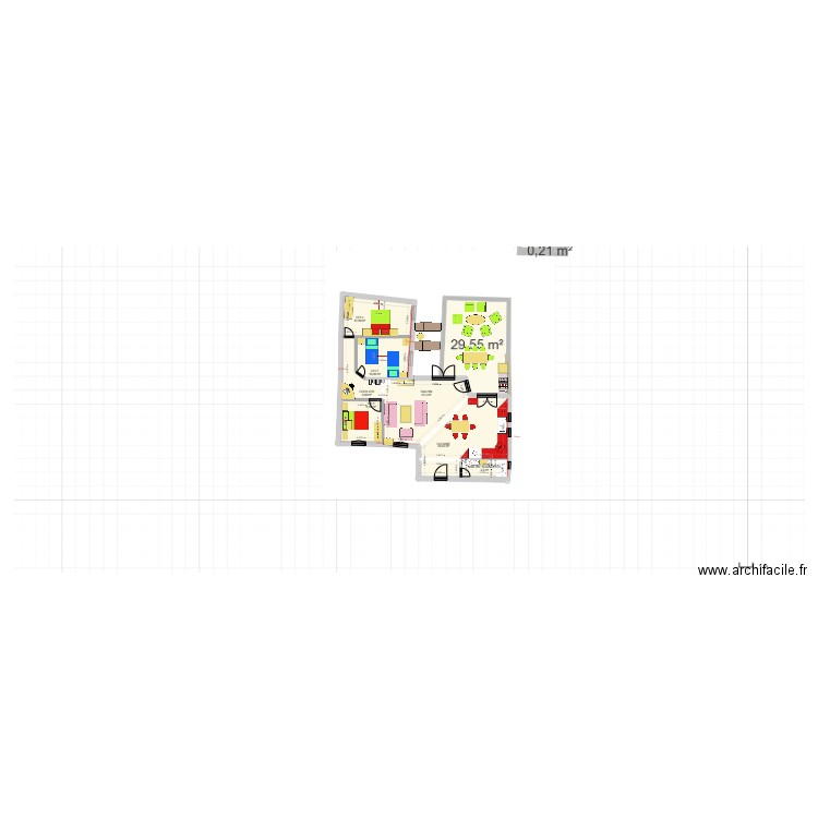 PLAN 4 COTES CADASTRE. Plan de 7 pièces et 91 m2