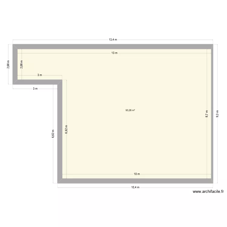 plant dalle. Plan de 1 et 93 m² plant dalle. Plan de 1 et 93 m²