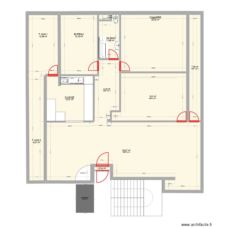 Jet_Sakane_003. Plan de 12 pièces et 161 m2