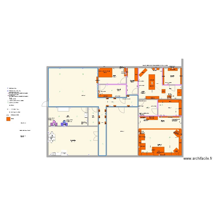 Dinan 2023-v2 - michel. Plan de 14 pièces et 293 m2