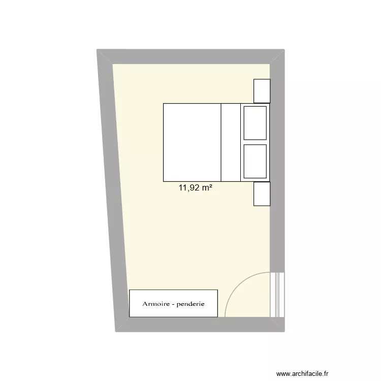 CHAMBRE PARENTS. Plan de 1 et 12 m² CHAMBRE PARENTS. Plan de 1 et 12 m²