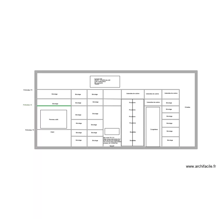 Mur du garage coté gauche projet 2. Plan de 34 et 22 m² Mur du garage coté gauche projet 2. Plan de 34 et 22 m²