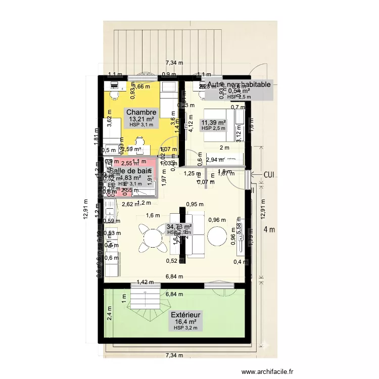 sevres1. Plan de 6 et 81 m² sevres1. Plan de 6 et 81 m²