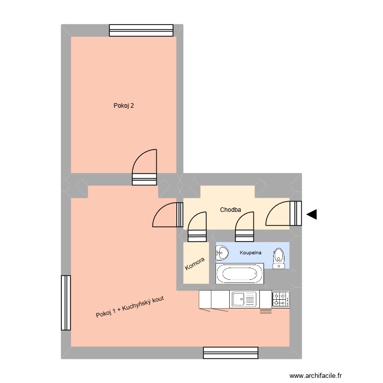 Olešní 577, byt 1. Plan de 0 pièce et 0 m2