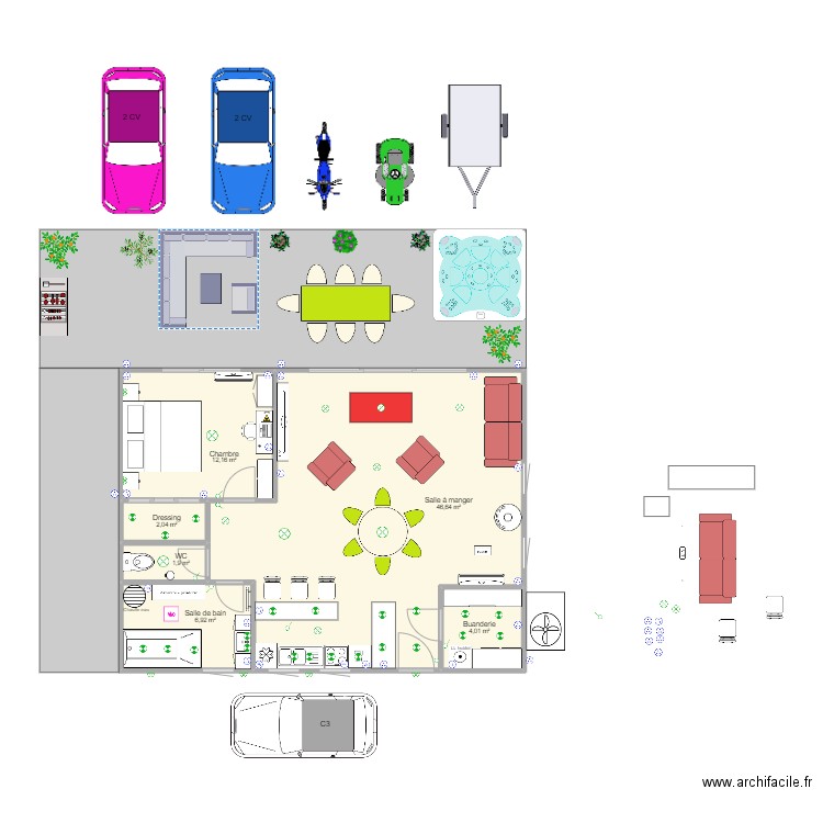 Mauzun. Plan de 0 pièce et 0 m2