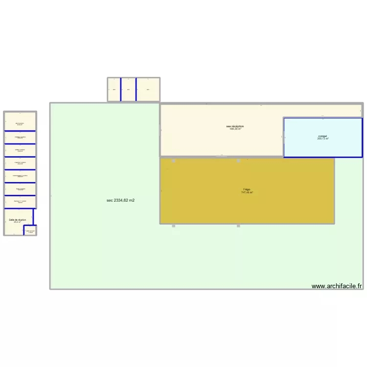 T&eacute;l&eacute;m&eacute;canique 4. Plan de 16 Pièces et 5551 m²