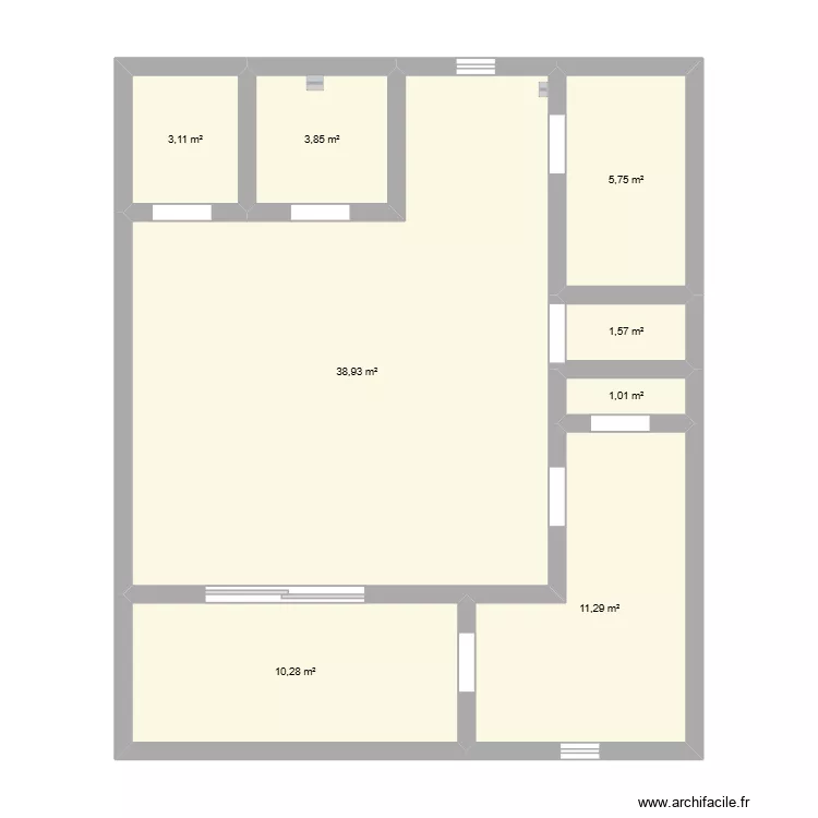 Reno Saint thibery. Plan de 8 Pièces et 76 m² Reno Saint thibery. Plan de 8 Pièces et 76 m²