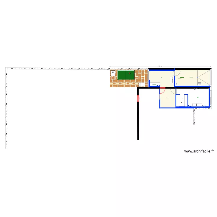 agrandissement 1 électrique. Plan de 2 pièces et 32 m² agrandissement 1 électrique. Plan de 2 pièces et 32 m²