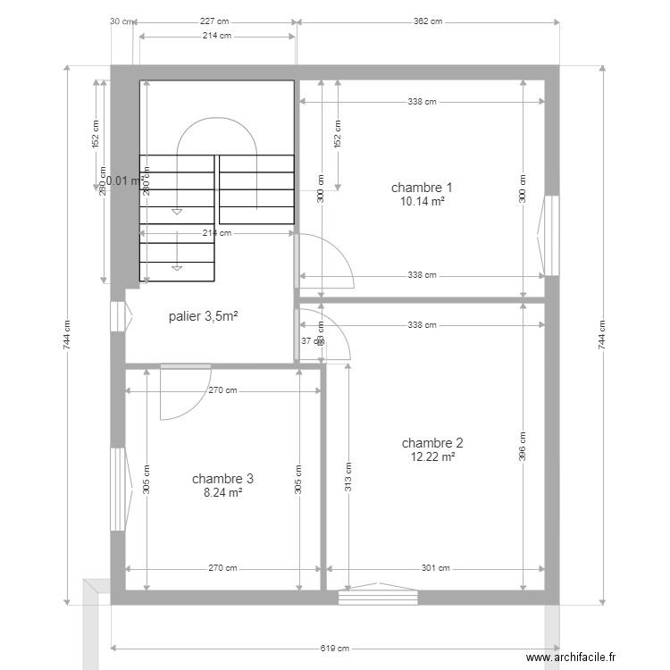 Bel/Cubizolle cussac sur loire. Plan de 13 pièces et 99 m2