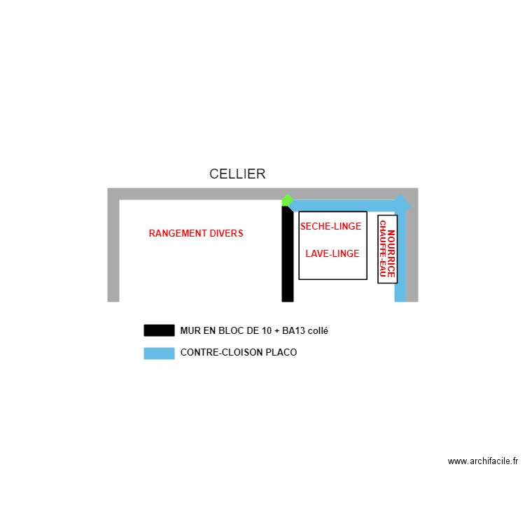 ANDION CELLIER. Plan de 1 pièce et 0 m2