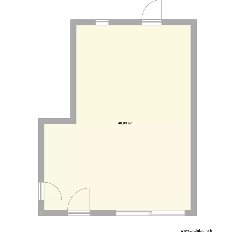 LOCAL. Plan de 1 et 49 m² LOCAL. Plan de 1 et 49 m²