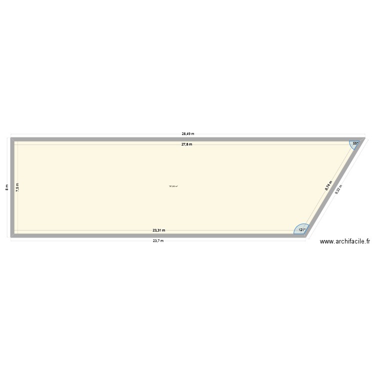 Dubourdieu Cedric. Plan de 1 pièce et 192 m2