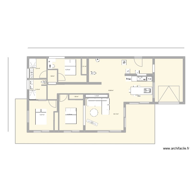 Maison Bauges 1. Plan de 0 pièce et 0 m2
