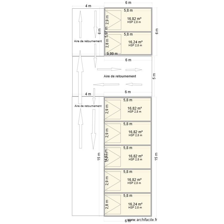 garage 5et 2. Plan de 7 pièces et 117 m2