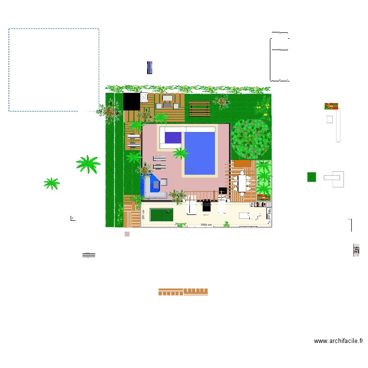 Extérieur mont Vernon 3 vol 32. Plan de 2 pièces et 52 m2