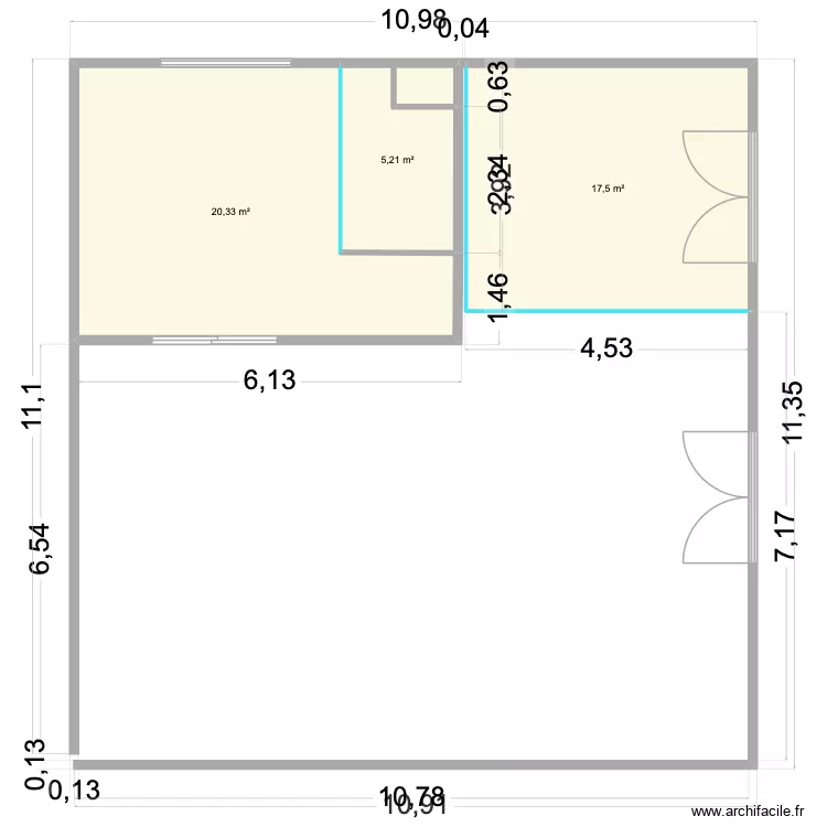 petit labo Odycea. Plan de 3 et 43 m² petit labo Odycea. Plan de 3 et 43 m²