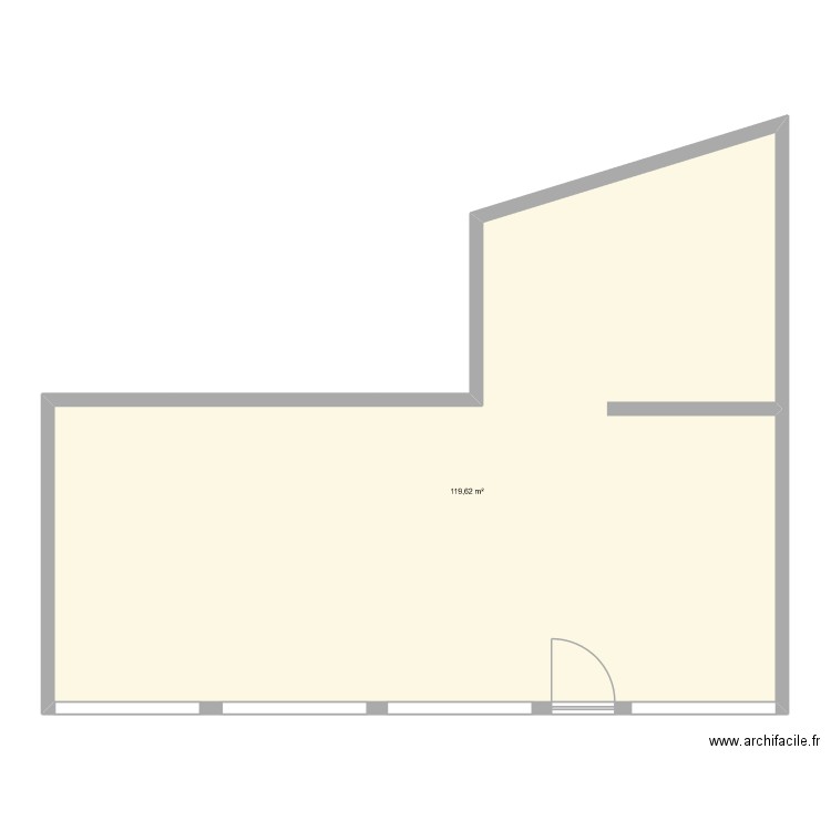 lib tram. Plan de 1 pièce et 120 m2