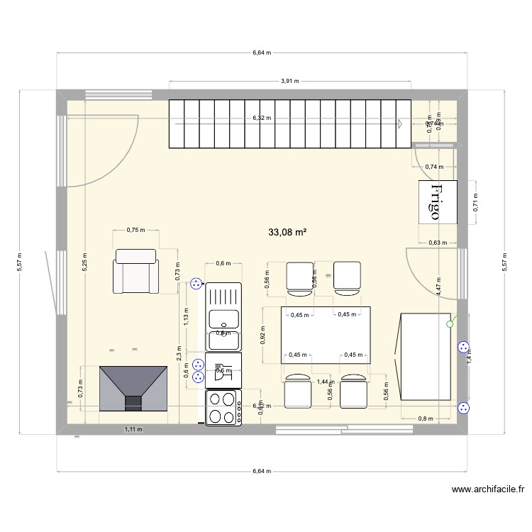 cuisine1. Plan de 0 pièce et 0 m2