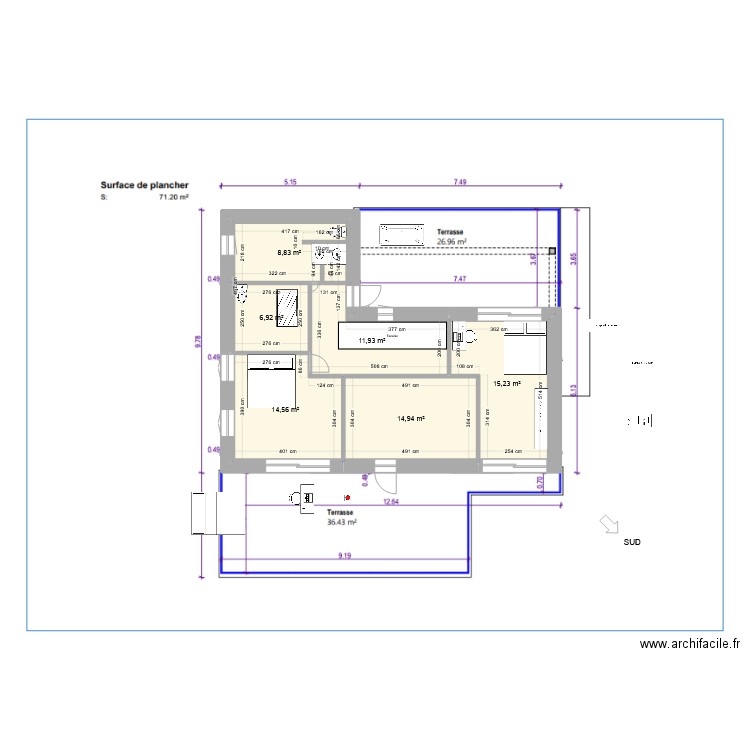 planE. Plan de 0 pièce et 0 m2