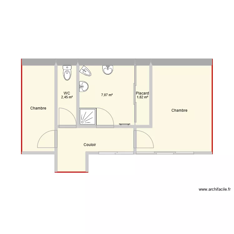 Salla de bain LANATA. Plan de Salla de bain LANATA. Plan de
