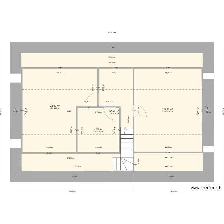 PROJET MORMANT AMENAGEMENT DUPLEIX 2. Plan de 4 pièces et 87 m2