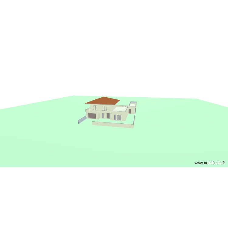 New Maison. Plan de 22 pièces et 528 m2