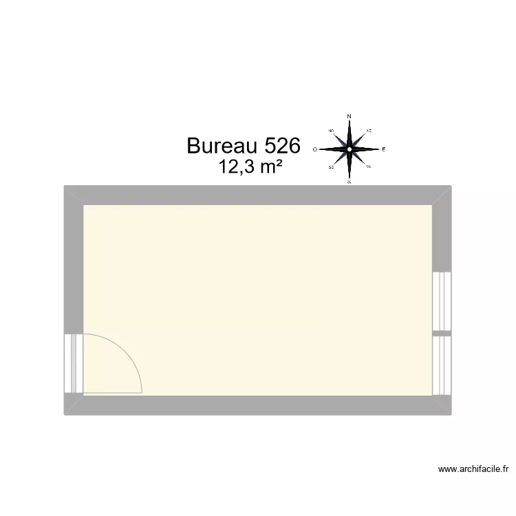 Bureau R 526. Plan de 