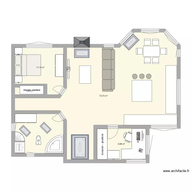 maison 3. Plan de 4 Pièces et 95 m² maison 3. Plan de 4 Pièces et 95 m²
