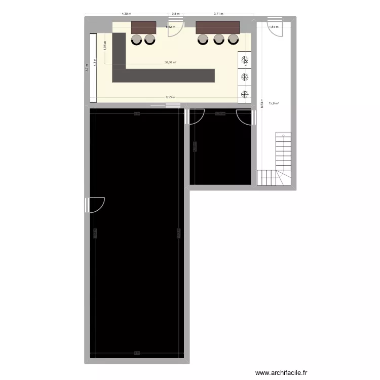 boulangerie falaise après. Plan de 4 et 132 m² boulangerie falaise après. Plan de 4 et 132 m²