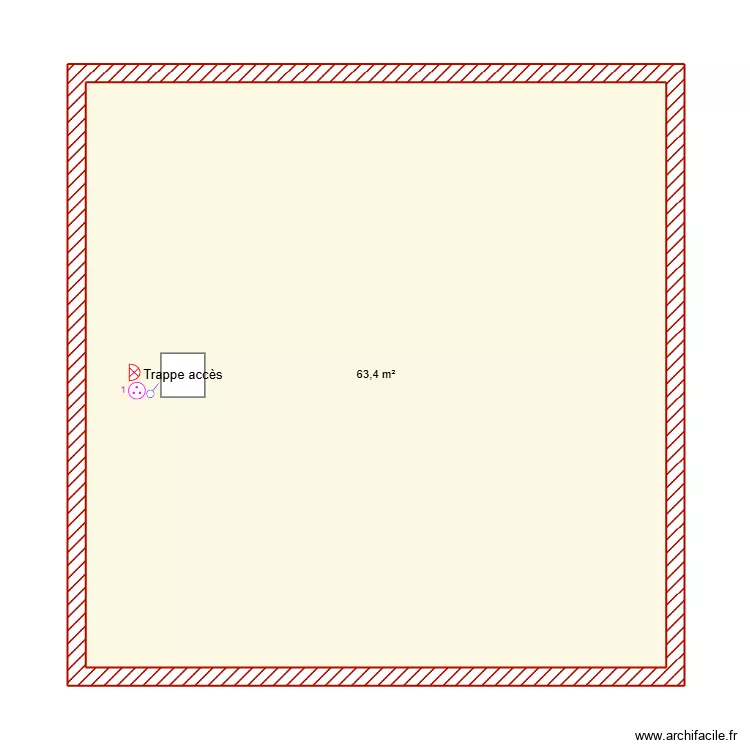 Grenier Elect. Plan de 1  et 63 m²