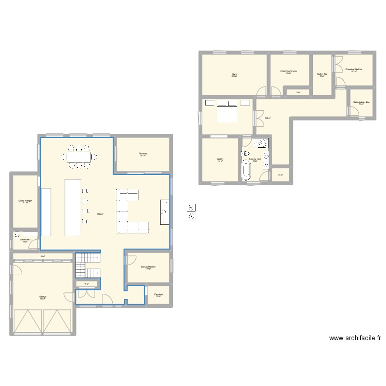 Plan de maison. Plan de 0 pièce et 0 m2